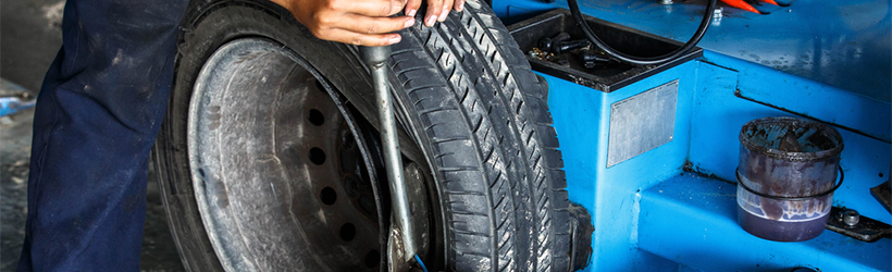 removal of car tyres