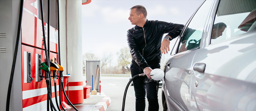  filling up car with petrol