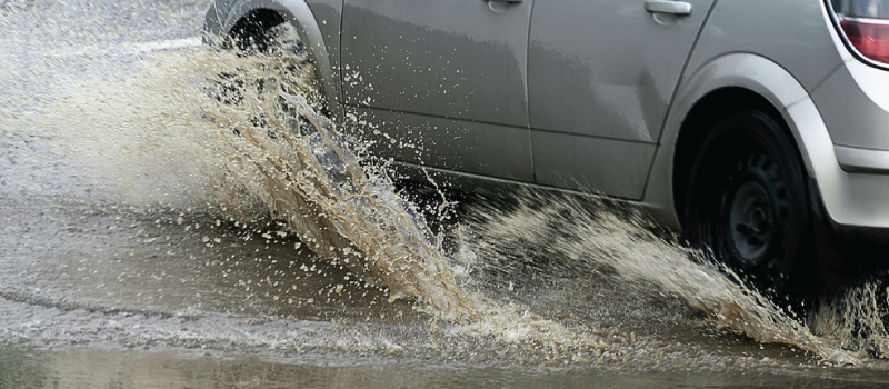 splashing pedestrians