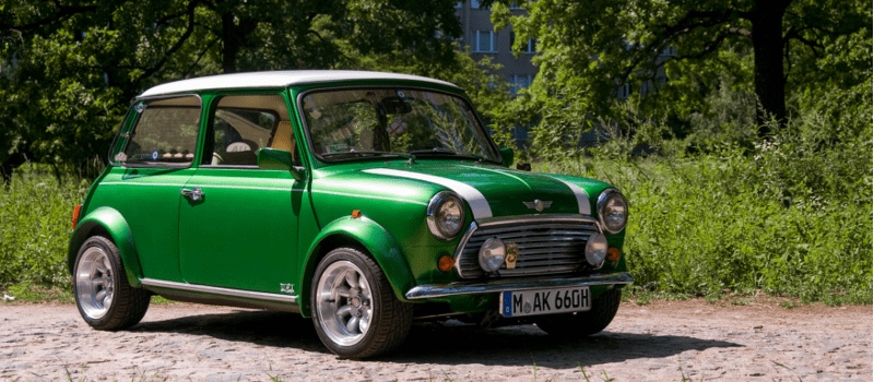 green mini in nature 